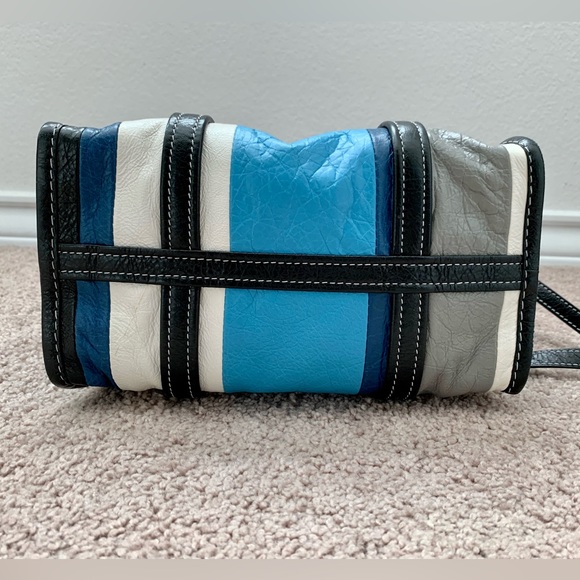 Balenciaga Bazar Convertible Tote Striped Leather Small - Picture 7 of 12